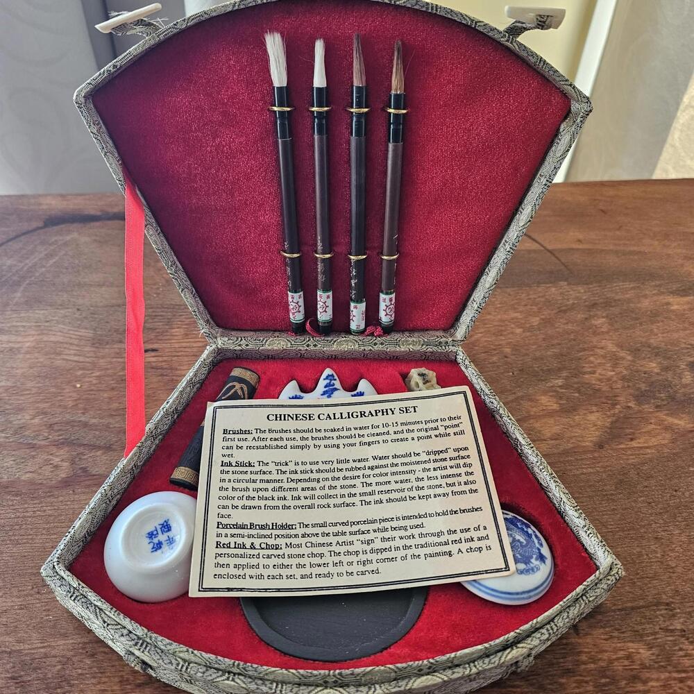 Vintage new Chinese Calligraphy Set Never Used